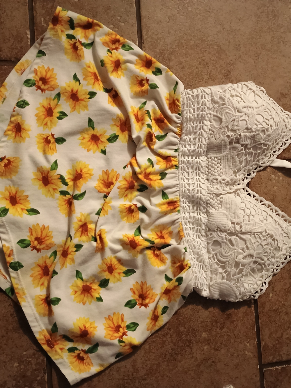 Lace Sunflower Top